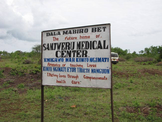 Sanweru Medical Center Sign